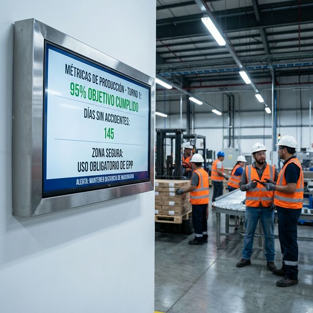 Pantalla en Centro Logístico